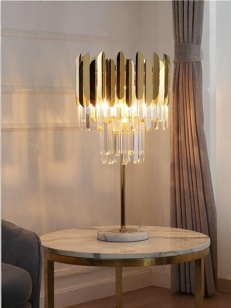 Mornira Deux I Crystal Table Lamp - Detail View #3 | HomeCartel