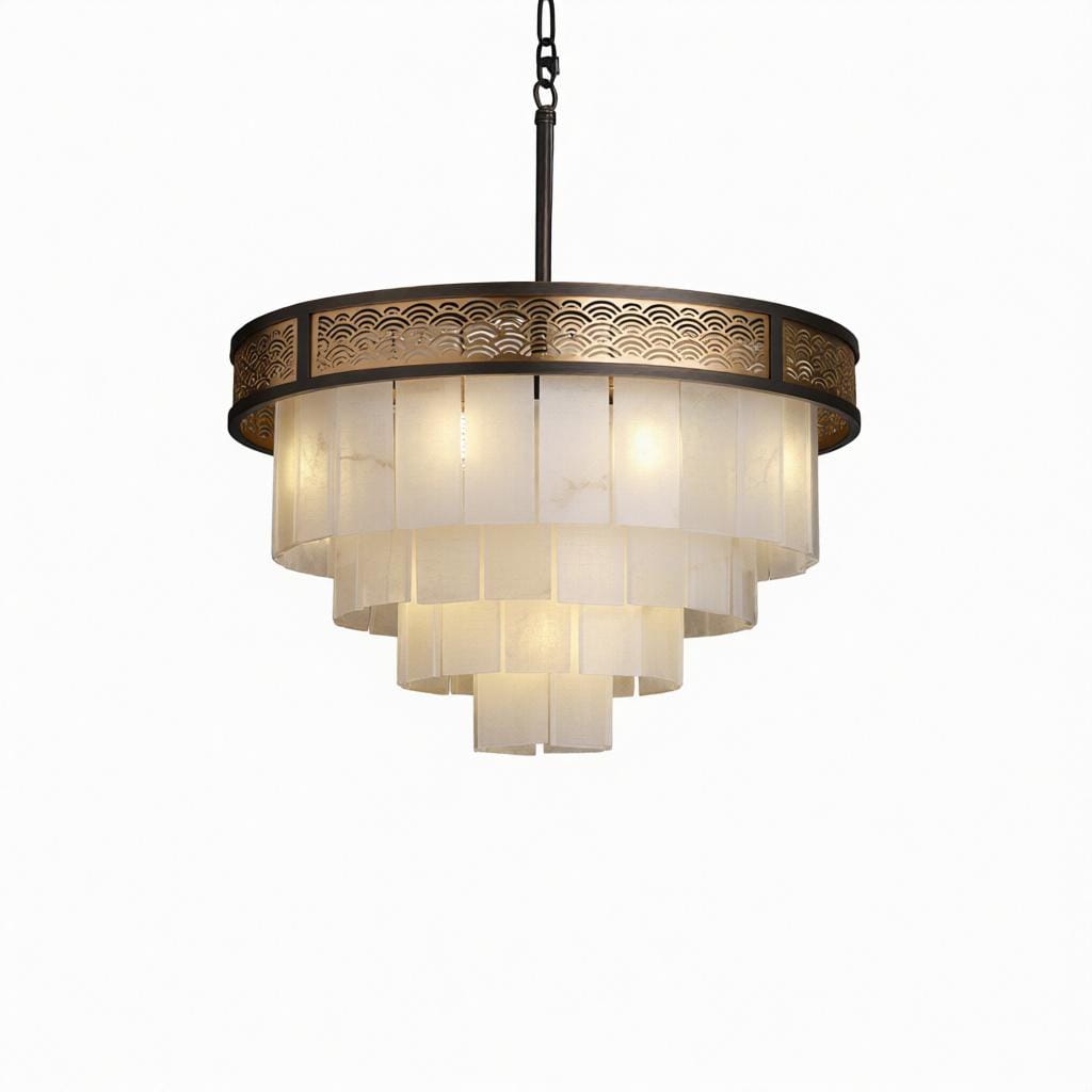 Orlasrix A | Alabaster Chandelier - Detail View #4 | HomeCartel