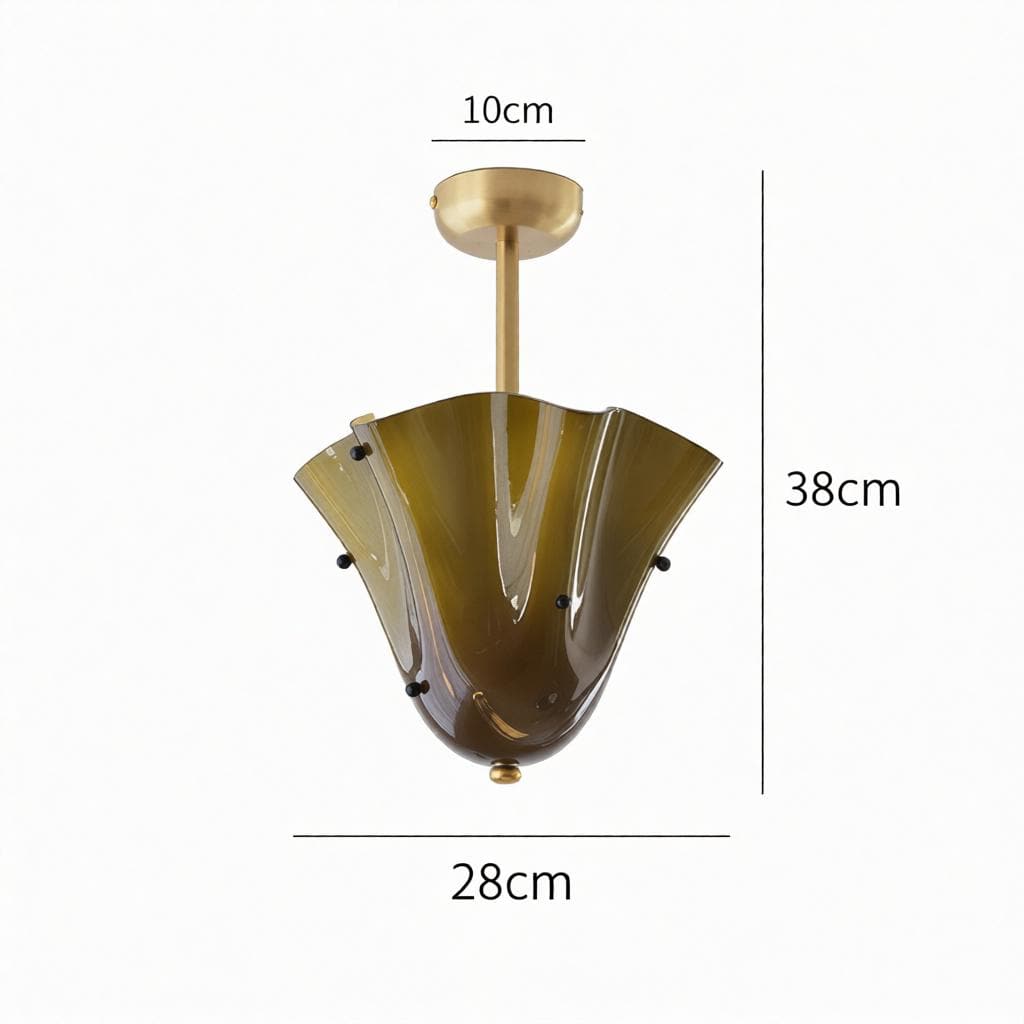 Lyrenveil A I Semi Flush Mounted Light - Detail View #8 | HomeCartel