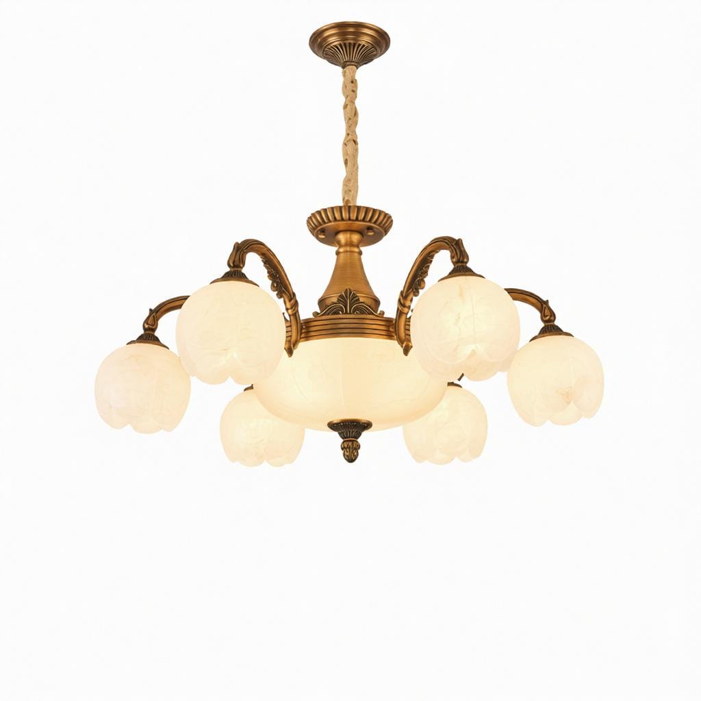 Vallithor | Alabaster Chandelier - Detail View #7 | HomeCartel