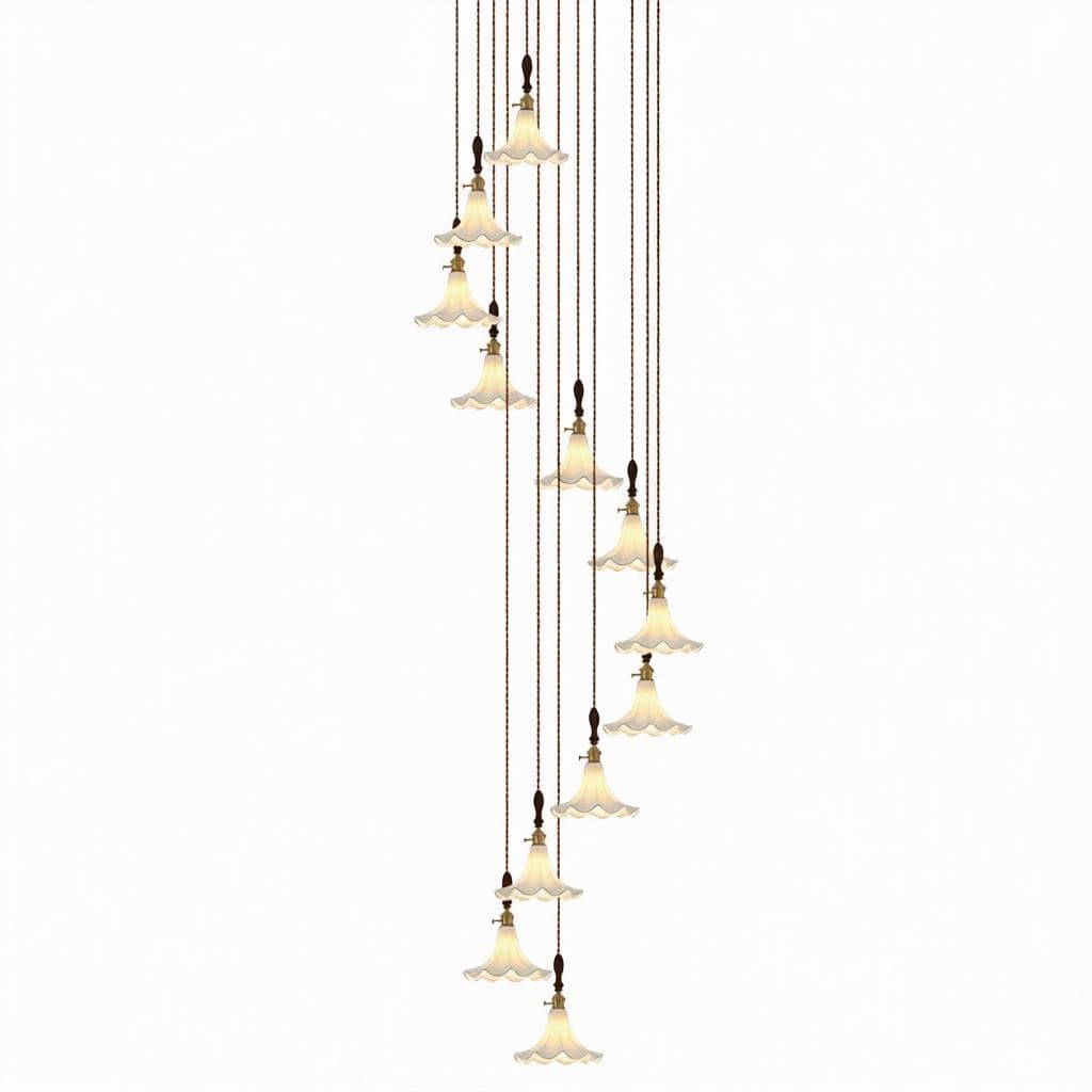 Havenfield | Wood Cluster Chandelier - Detail View #9 | HomeCartel