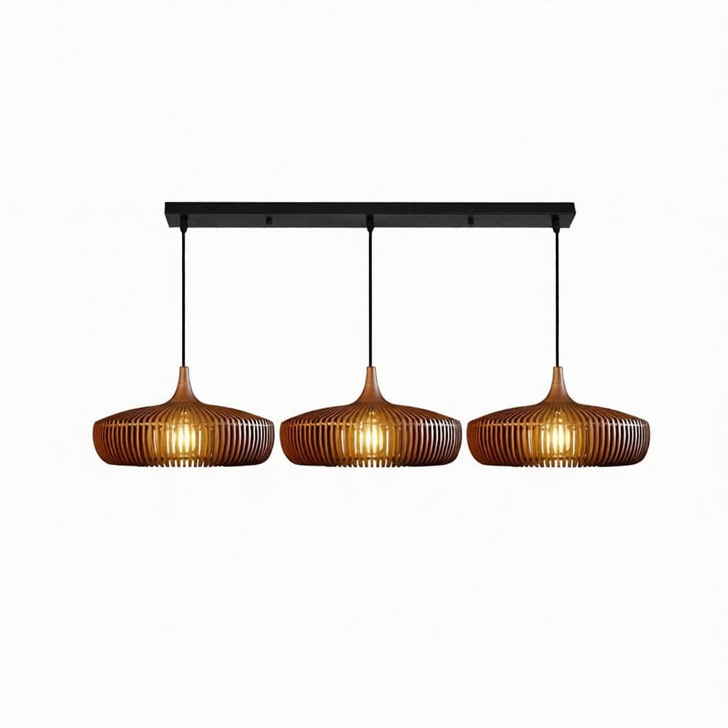 Solorith B | Wood Linear Pendant Light - Detail View #4 | HomeCartel