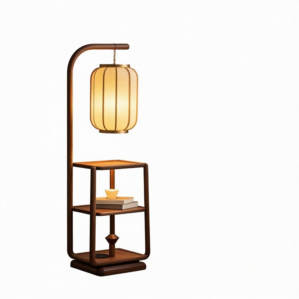 Noventha H | Integrated Shelf Floor Lamp - Modern Floor Lamp | HomeCartel Philippines