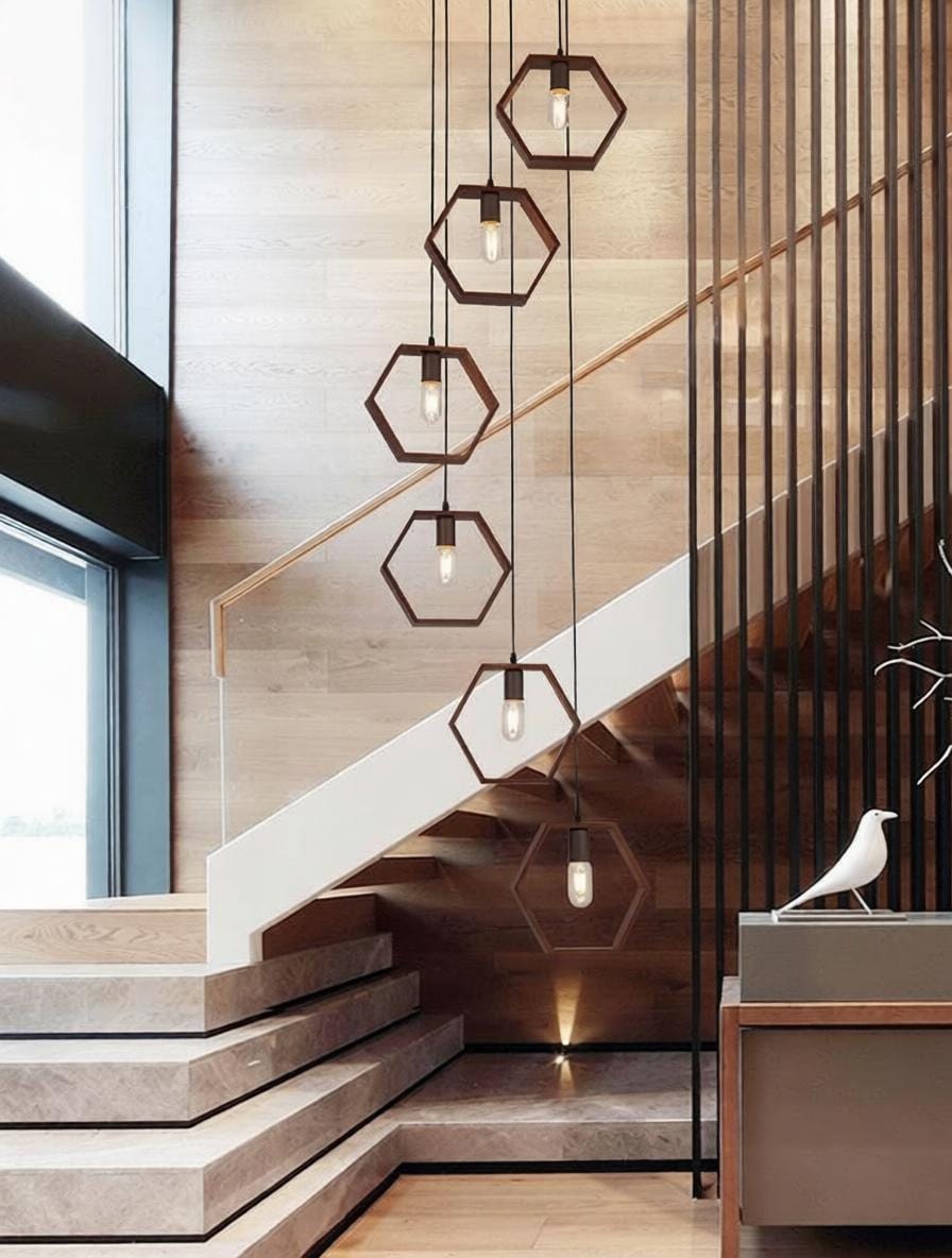 Glentwick | Wood Cluster Chandelier - Detail View #2 | HomeCartel