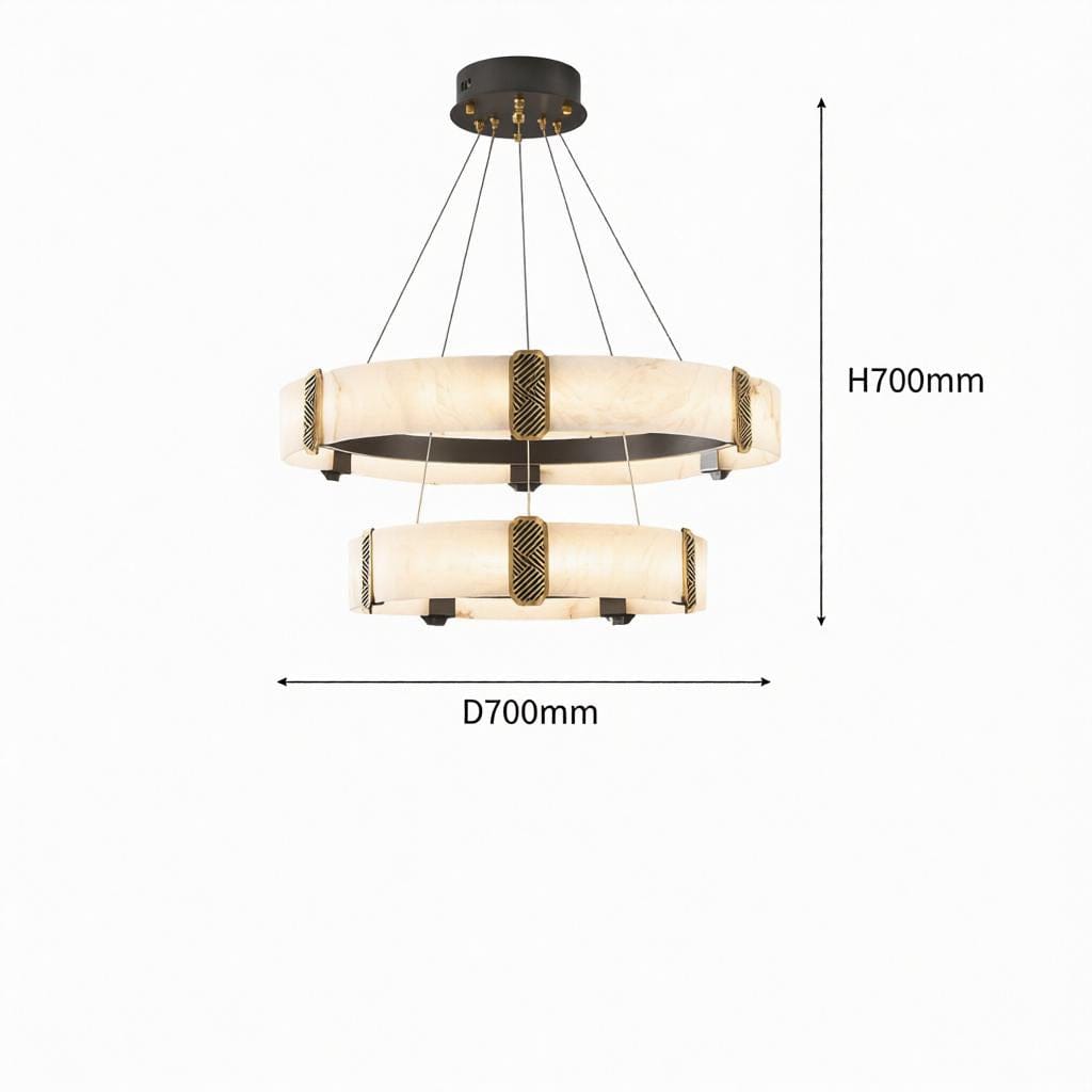 Quelthilessa B | Alabaster Chandelier - Detail View #4 | HomeCartel