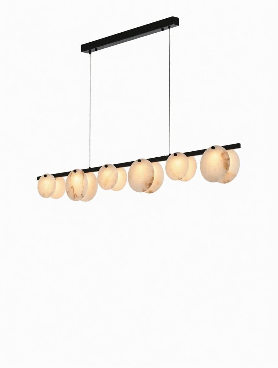 Norvenar | Alabaster Linear Chandelier - Detail View #7 | HomeCartel