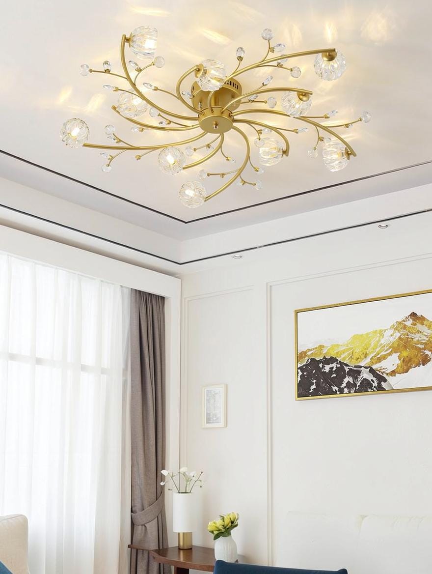 Dovynne | Semi Flush Mounted Light - Detail View #3 | HomeCartel