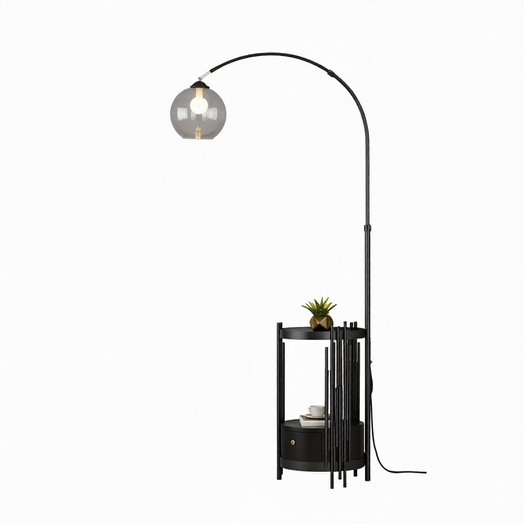 Fioretta B | Integrated Shelf Floor Lamp - Detail View #5 | HomeCartel