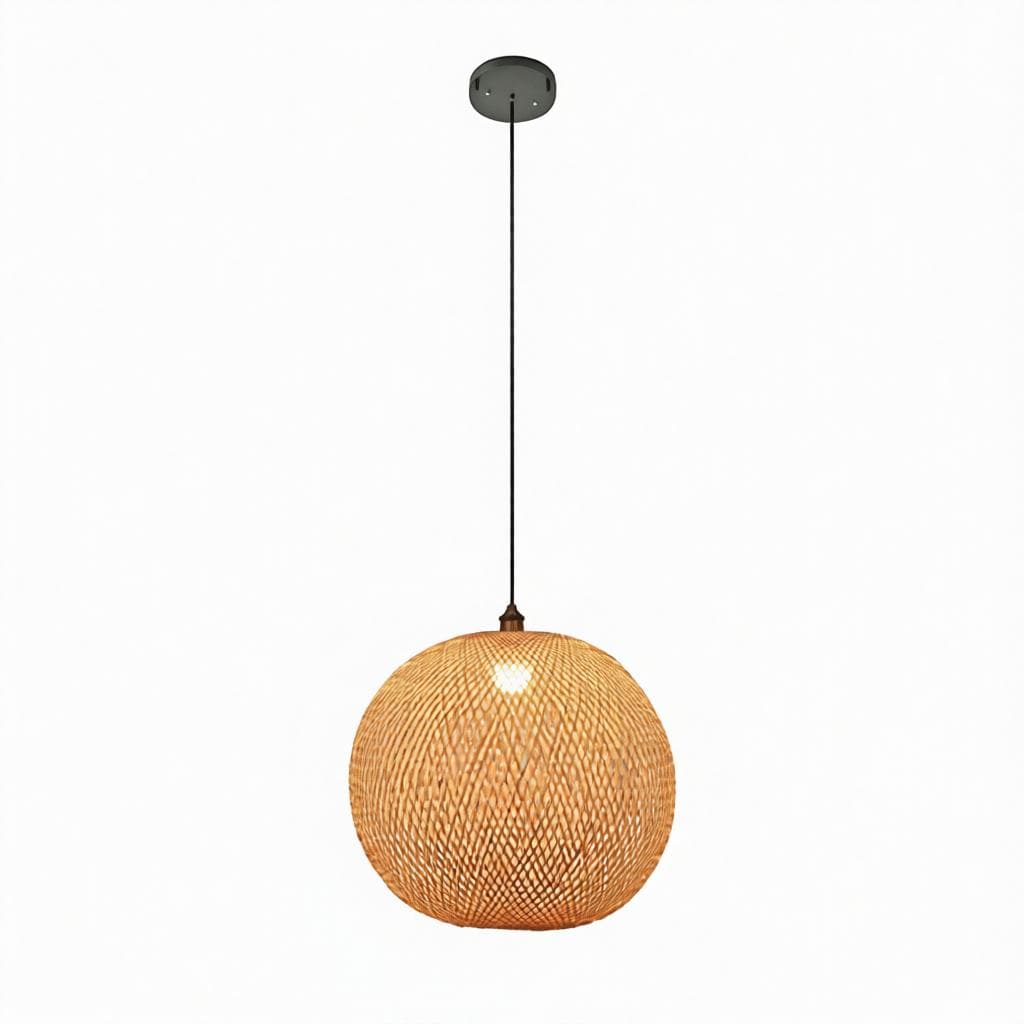 Lunastra 1 | Rattan Pendant Light - Detail View #3 | HomeCartel