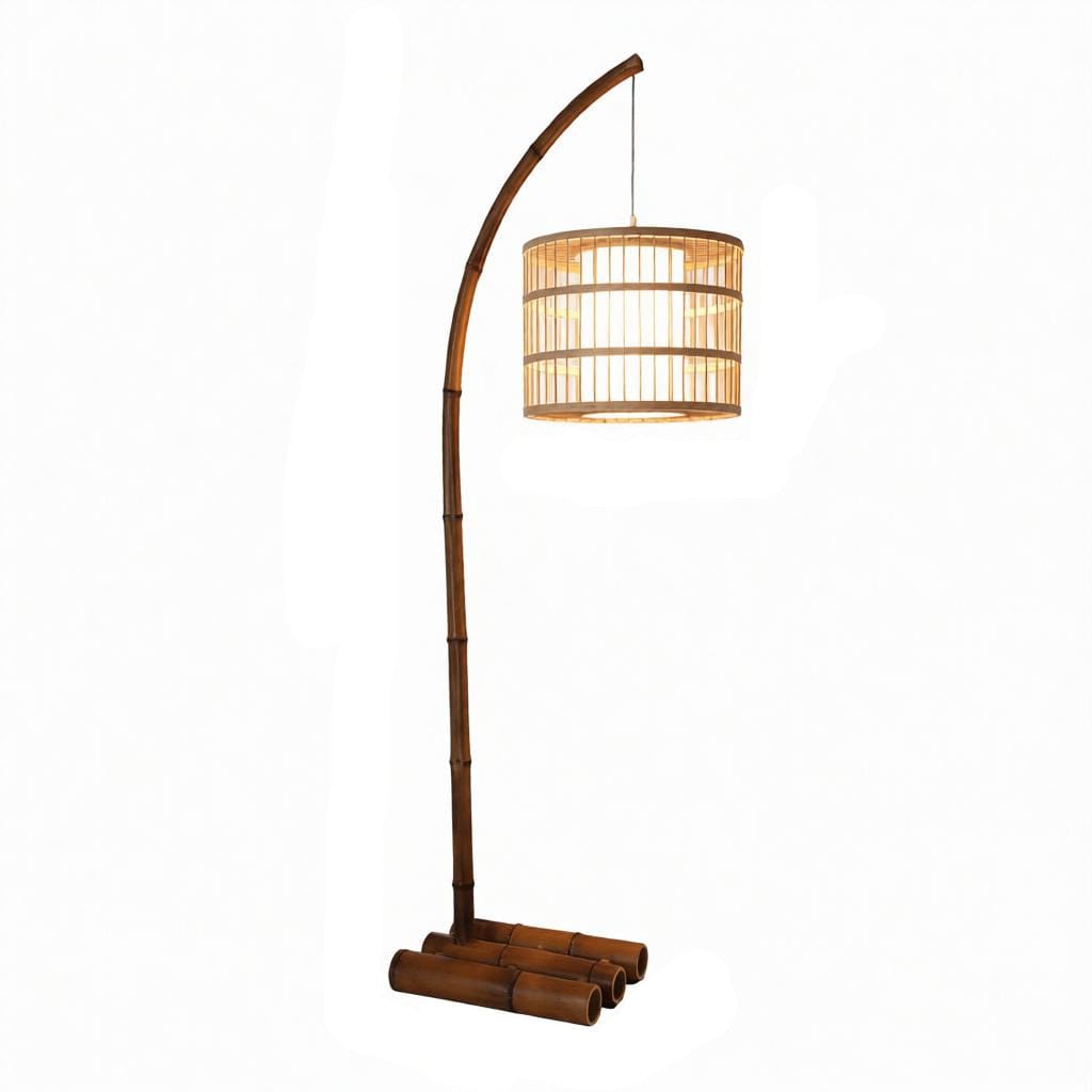 Naelthor | Rattan Floor Lamp - Home Cartel ®