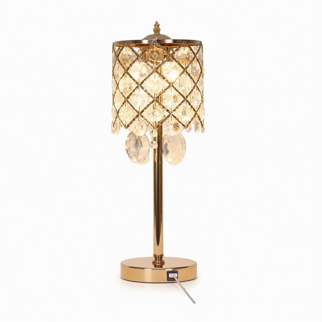 Calynder | Crystal Table Lamp - Detail View #10 | HomeCartel