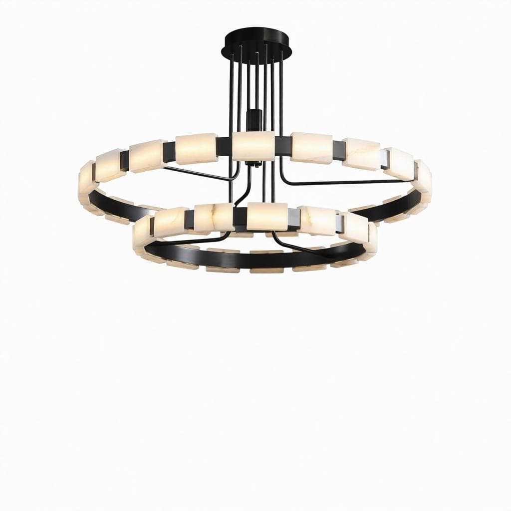 Nordora | Alabaster Chandelier - Detail View #7 | HomeCartel