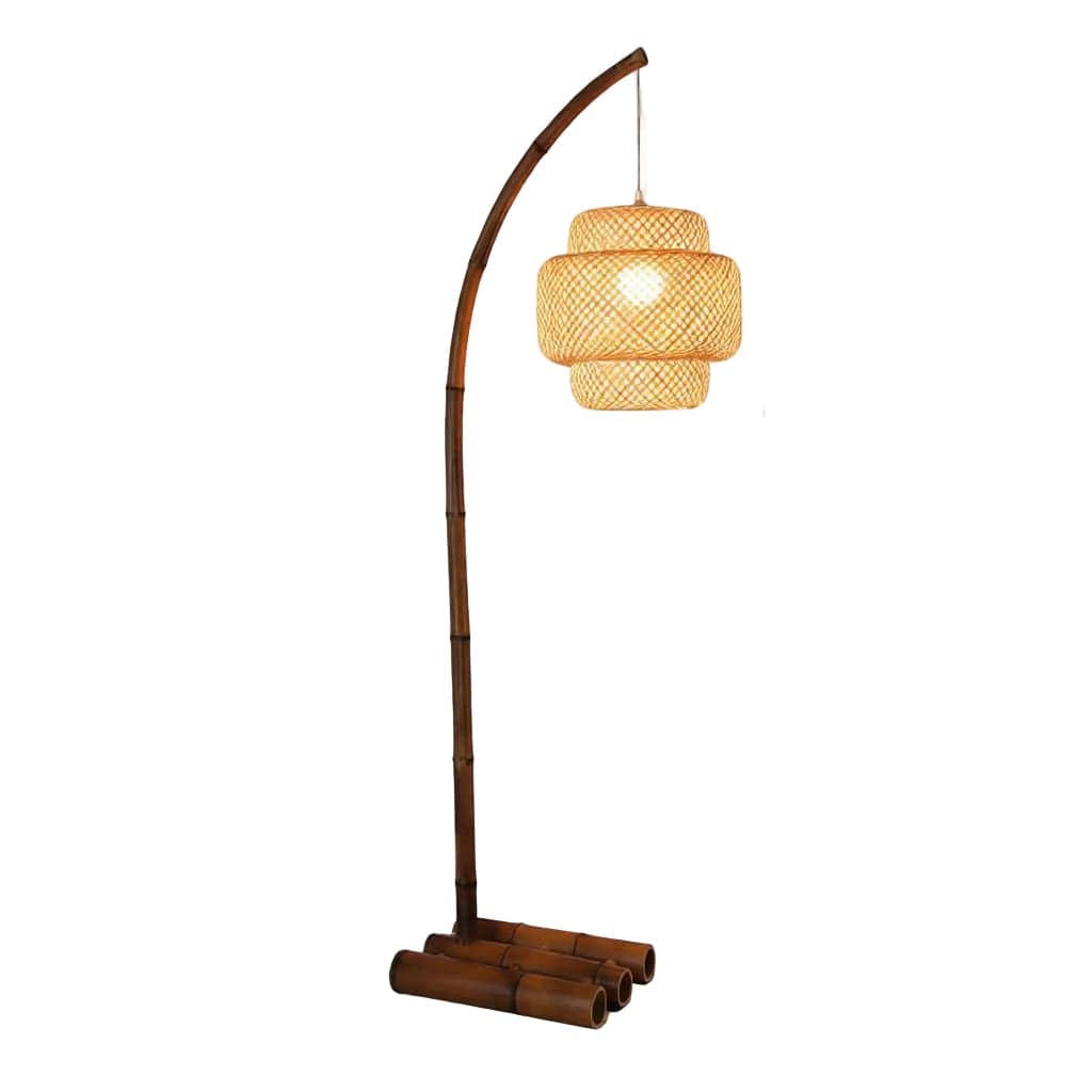Naelindis | Rattan Floor Lamp - Home Cartel ®