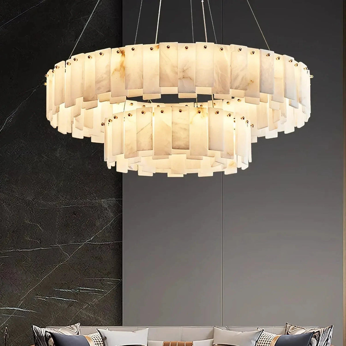 Tylindra Deux | Alabaster Chandelier - Modern Chandelier | HomeCartel Philippines