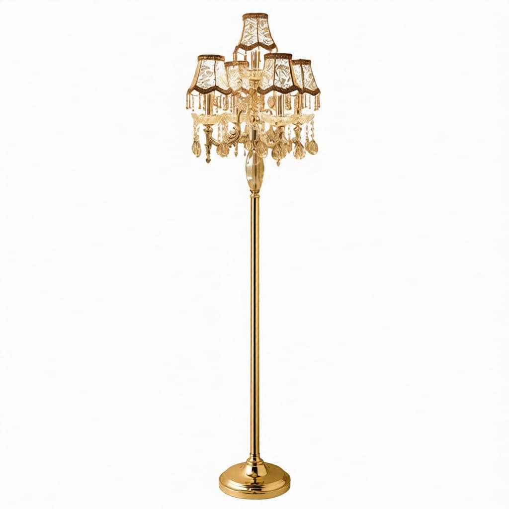 Aurynil Deux I Crystal Floor Lamp - Detail View #6 | HomeCartel