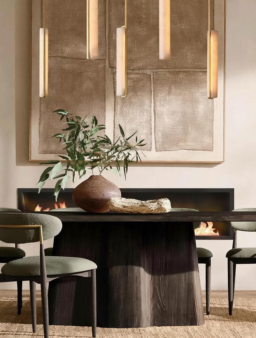 Valdrinrix B | Linear Alabaster Pendant Light - Detail View #5 | HomeCartel
