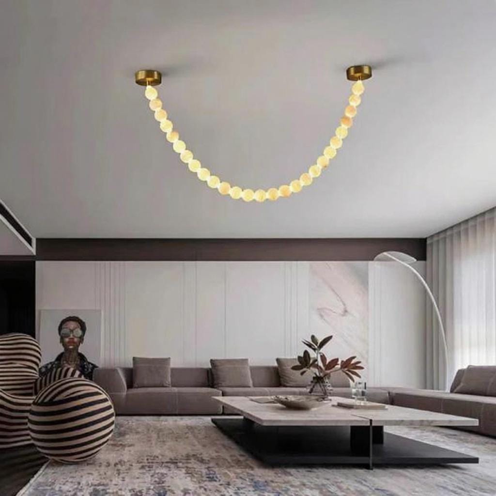 Belvethisca | Alabaster Ceiling Mounted Light - Detail View #5 | HomeCartel
