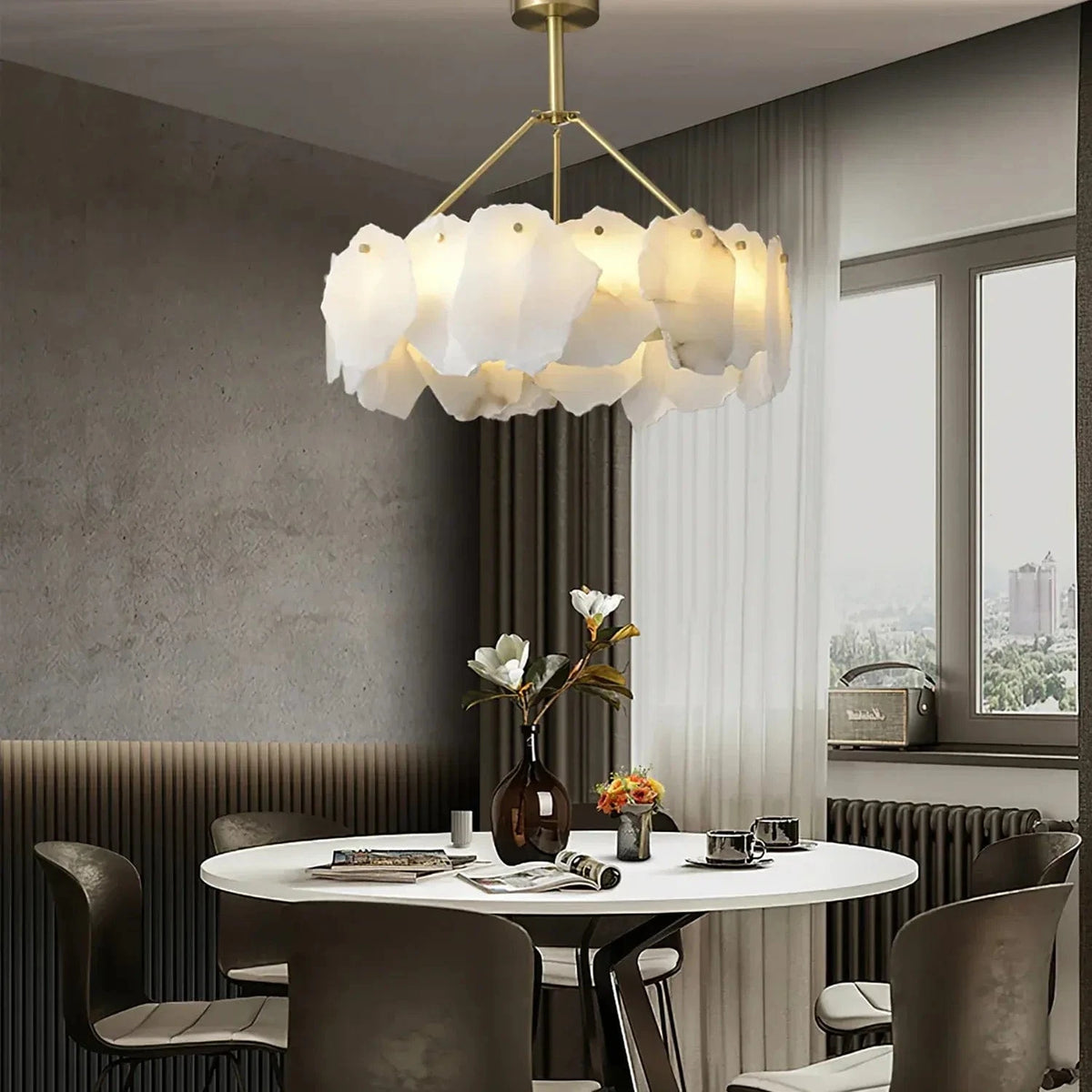 Xenavor A | Alabaster Chandelier - Detail View #3 | HomeCartel