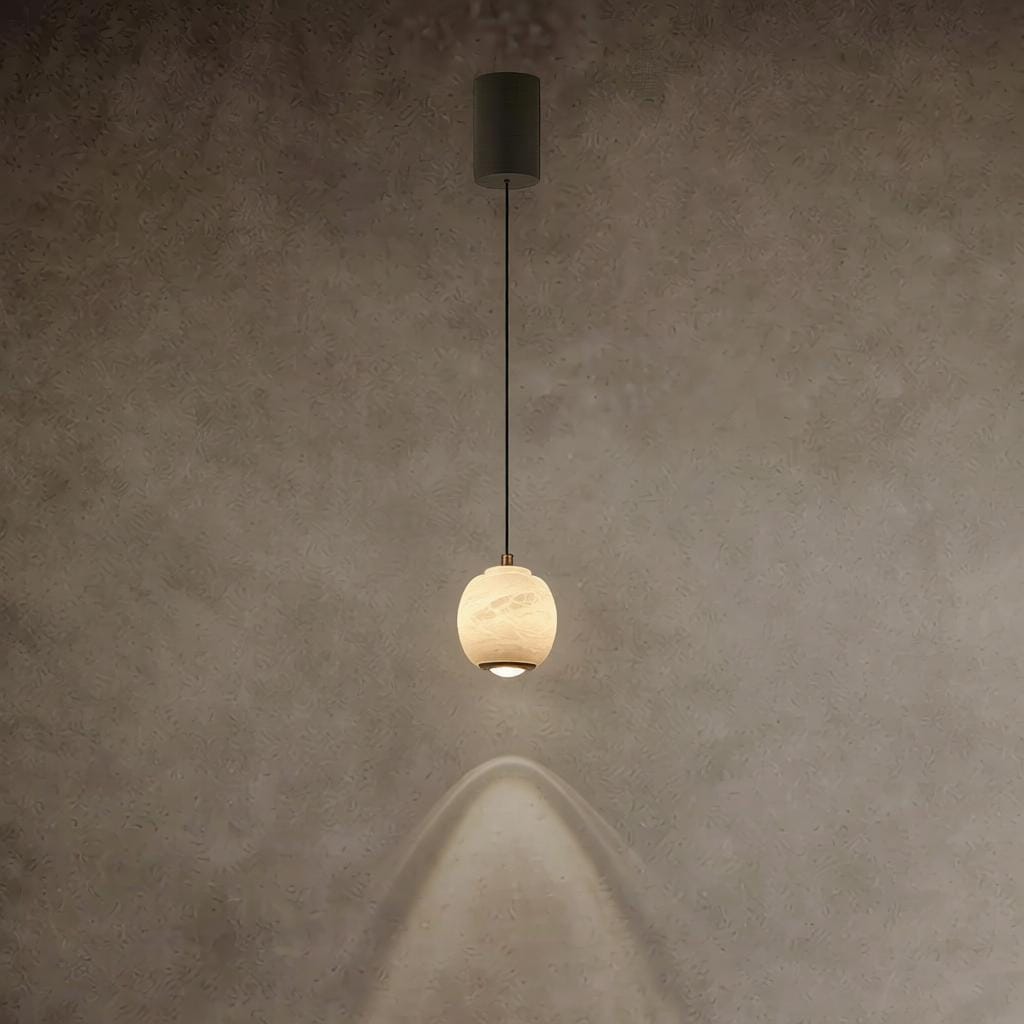 Krelvenstra | Alabaster Pendant Light - Detail View #2 | HomeCartel