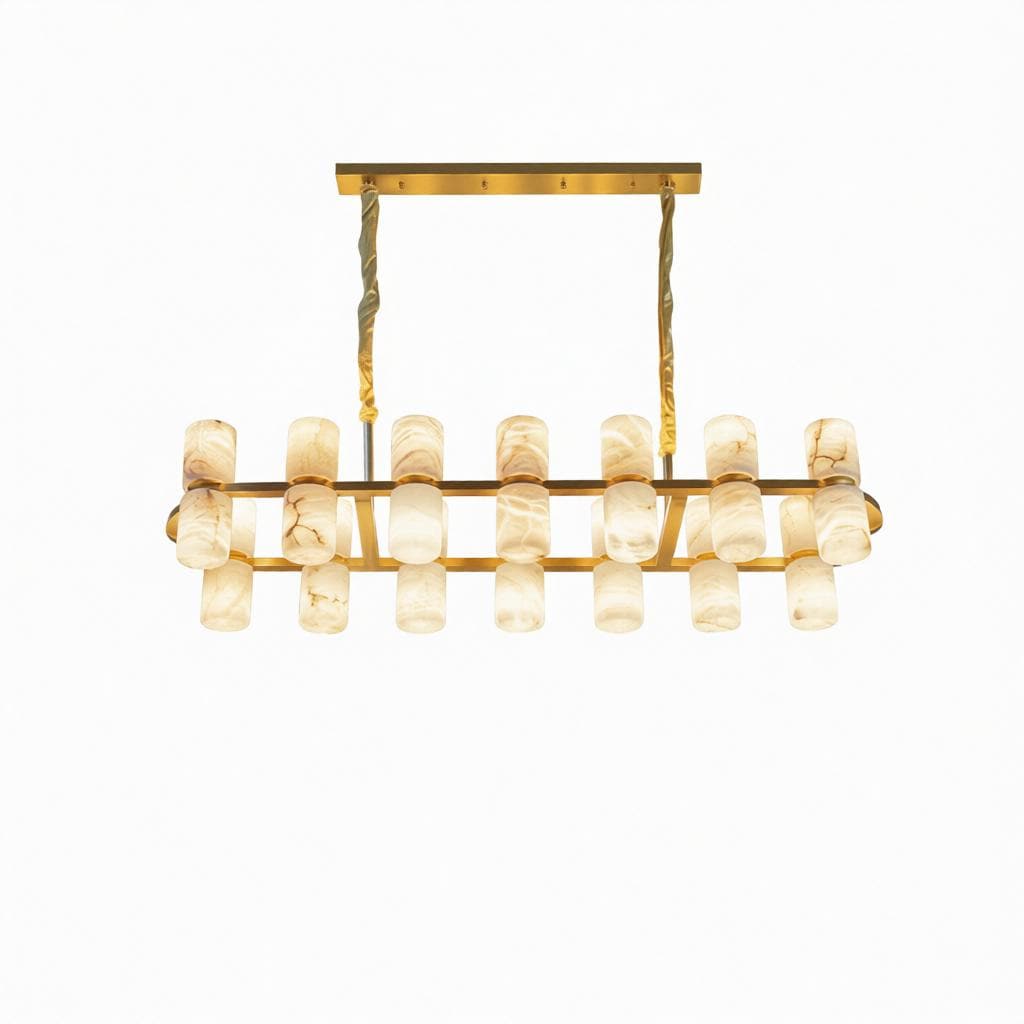 Irrelal B | Alabaster Linear Chandelier - Modern Chandelier | HomeCartel Philippines