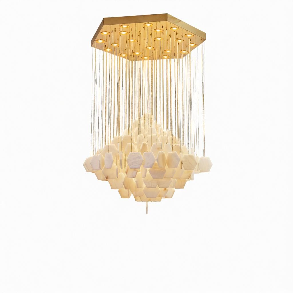 Irvena B | Alabaster Cluster Chandelier - Modern Cluster Chandelier | HomeCartel Philippines