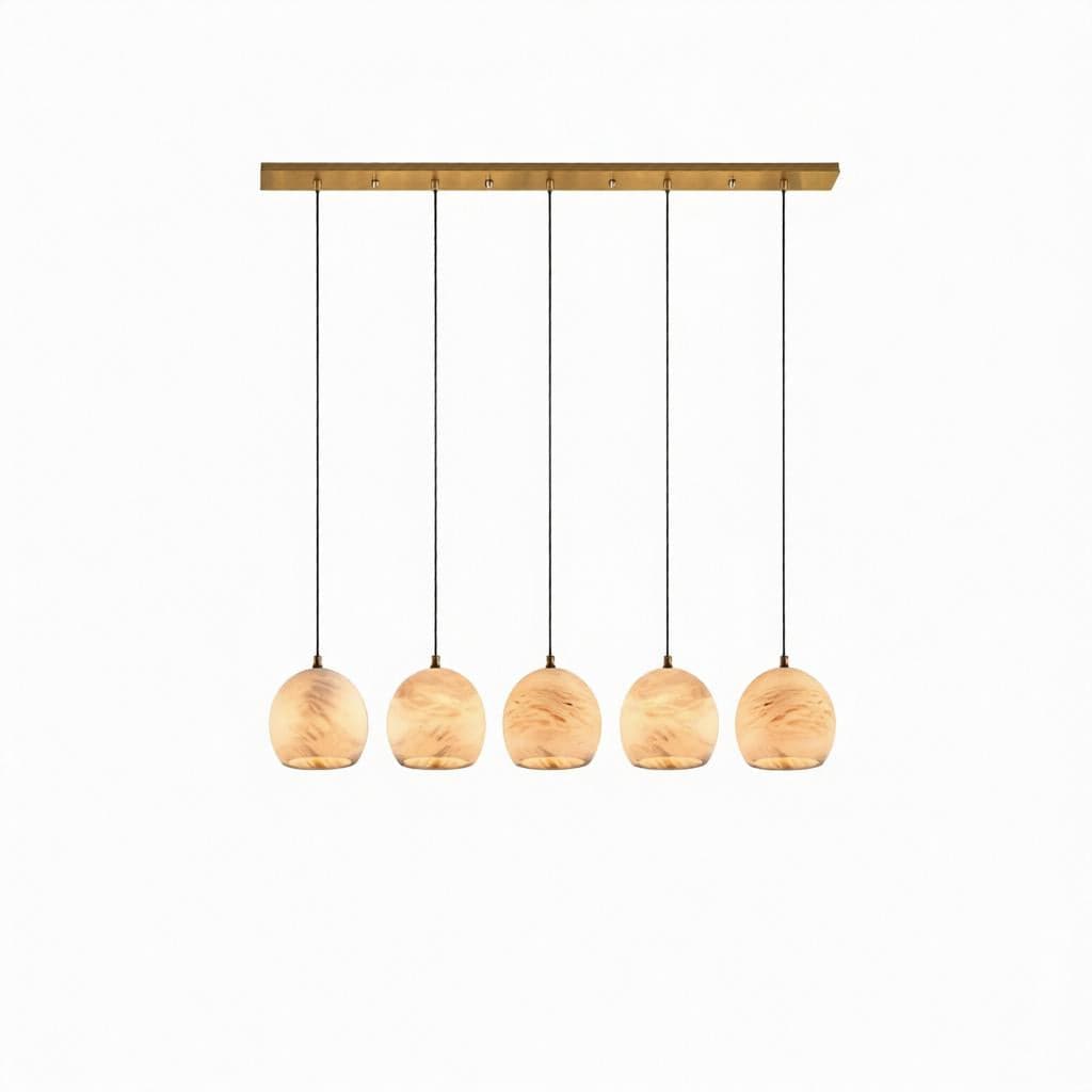 Jarlenia B | Alabaster Linear Pendant Light - Detail View #2 | HomeCartel