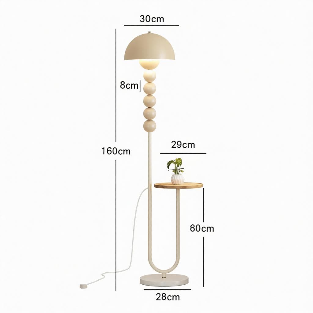 Ivellis | Integrated Shelf Floor Lamp