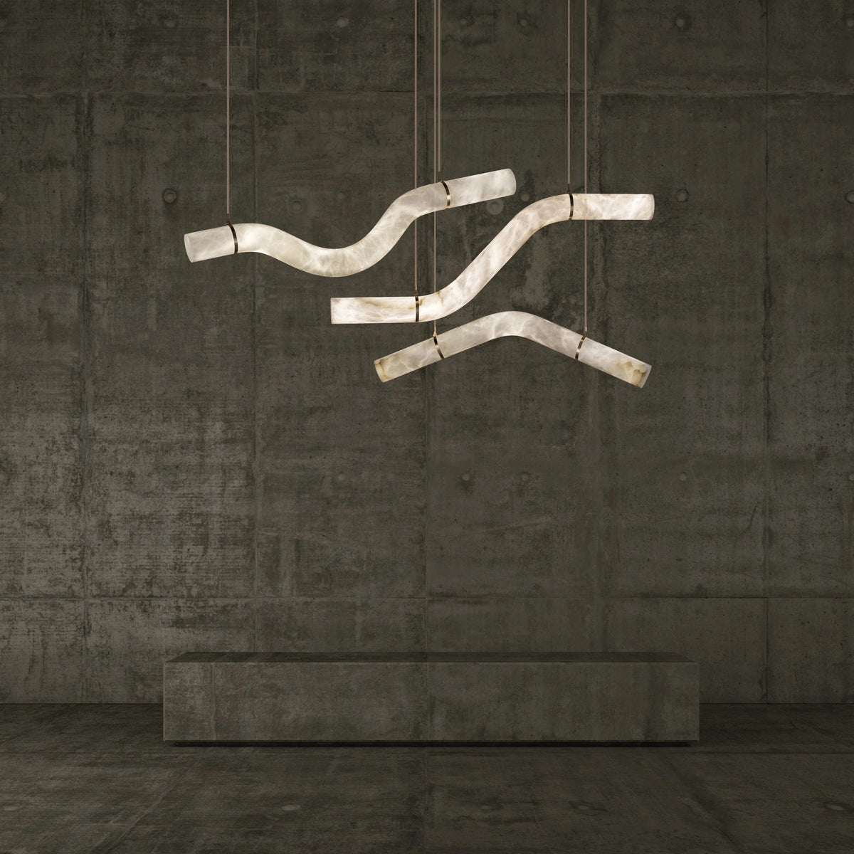 Gynthar A | Alabaster Pendant Light - Detail View #3 | HomeCartel