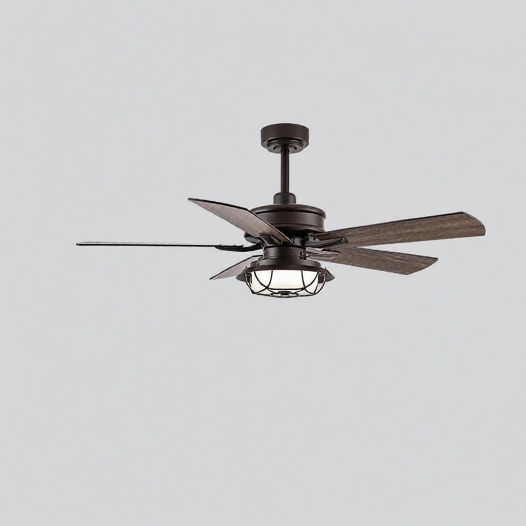 Belar | Outdoor Lighted Ceiling Fan - Detail View #2 | HomeCartel