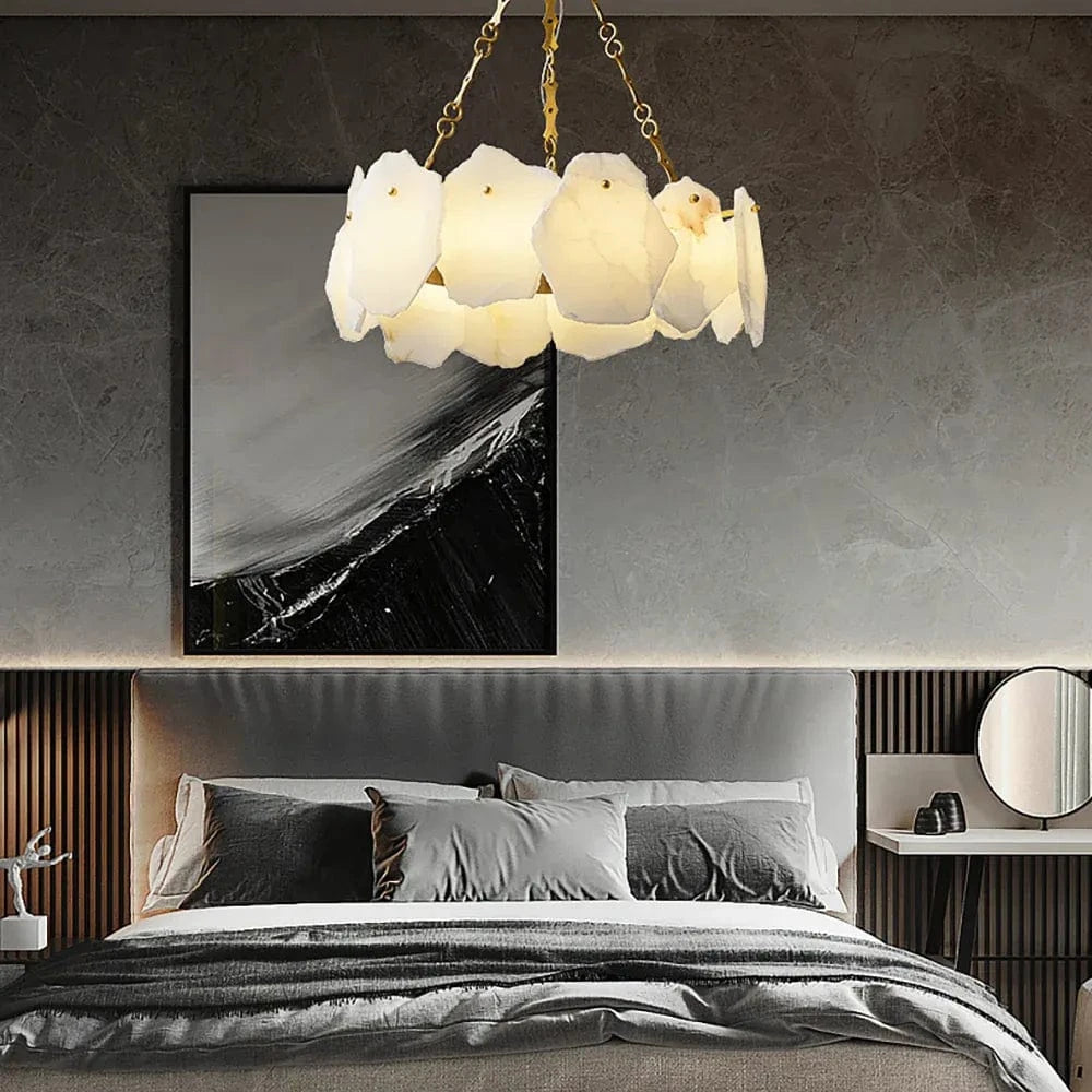 Xenavor C | Alabaster Chandelier - Detail View #3 | HomeCartel