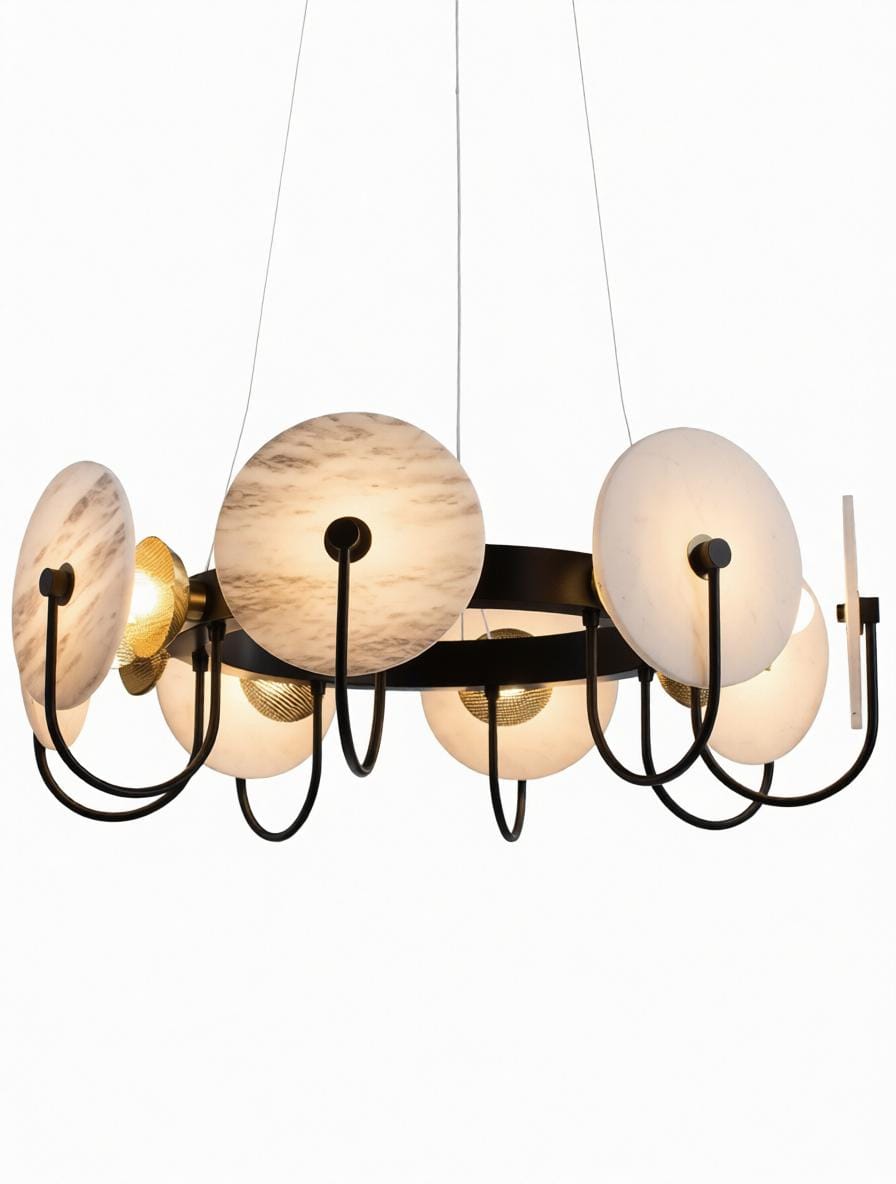 Morvynis | Alabaster Chandelier - Detail View #5 | HomeCartel