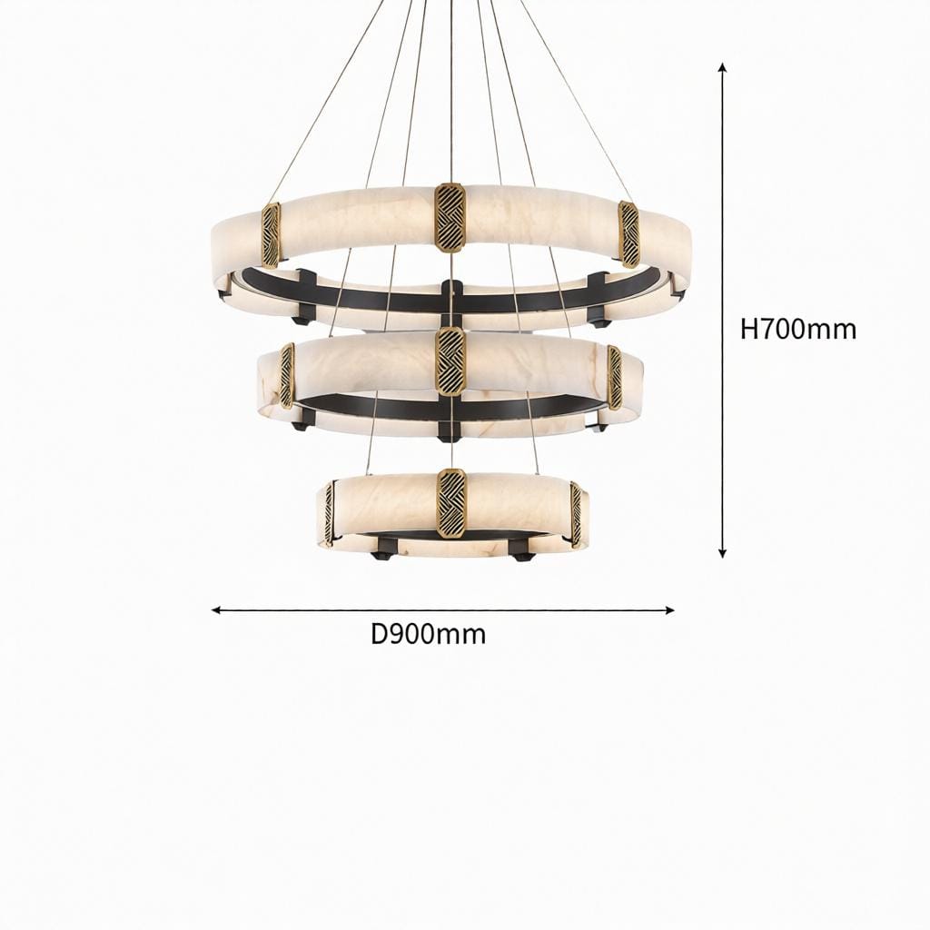 Quelthilessa C | Alabaster Chandelier - Detail View #4 | HomeCartel