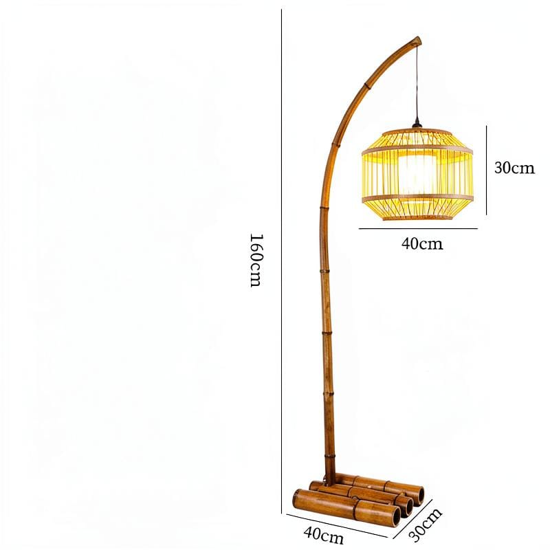 Naelthia | Rattan Floor Lamp - Home Cartel ®