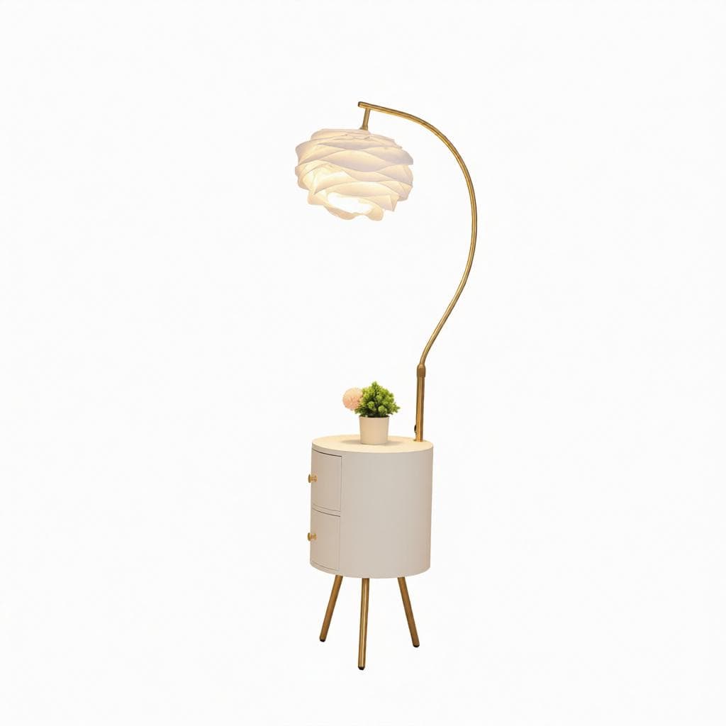 Elvonae | Integrated Shelf Floor Lamp - Modern Floor Lamp | HomeCartel Philippines
