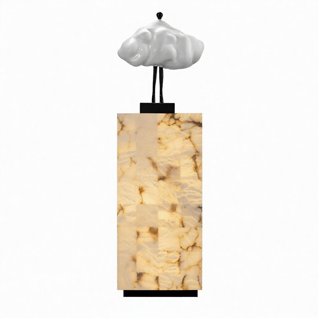 Halvenessa | Alabaster Floor Lamp - Home Cartel ®