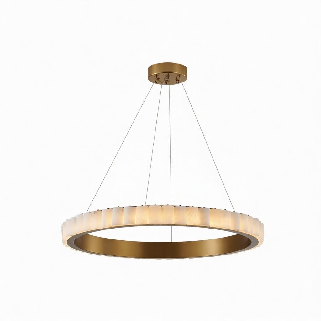 Lorvethith 1 | Alabaster Chandelier - Detail View #2 | HomeCartel