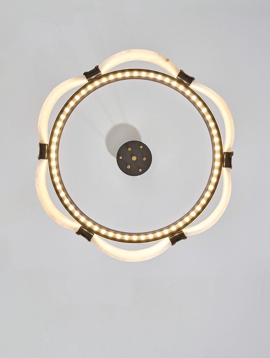 Quelthilessa A | Alabaster Chandelier - Detail View #4 | HomeCartel