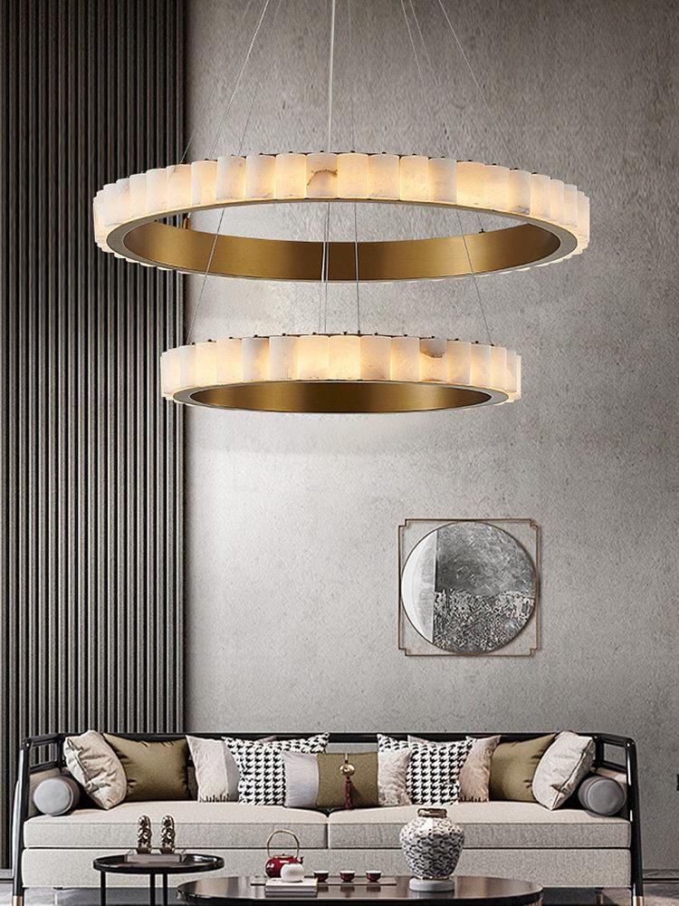 Lorvethith 2 | Alabaster Chandelier - Detail View #3 | HomeCartel