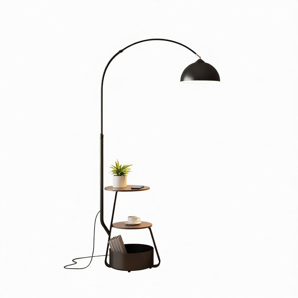 Faeressa | Integrated Shelf Floor Lamp - Detail View #10 | HomeCartel