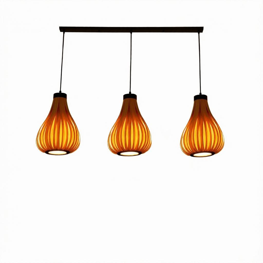 Jaspion B | Wood Linear Pendant Light - Modern Pendant Light | HomeCartel Philippines