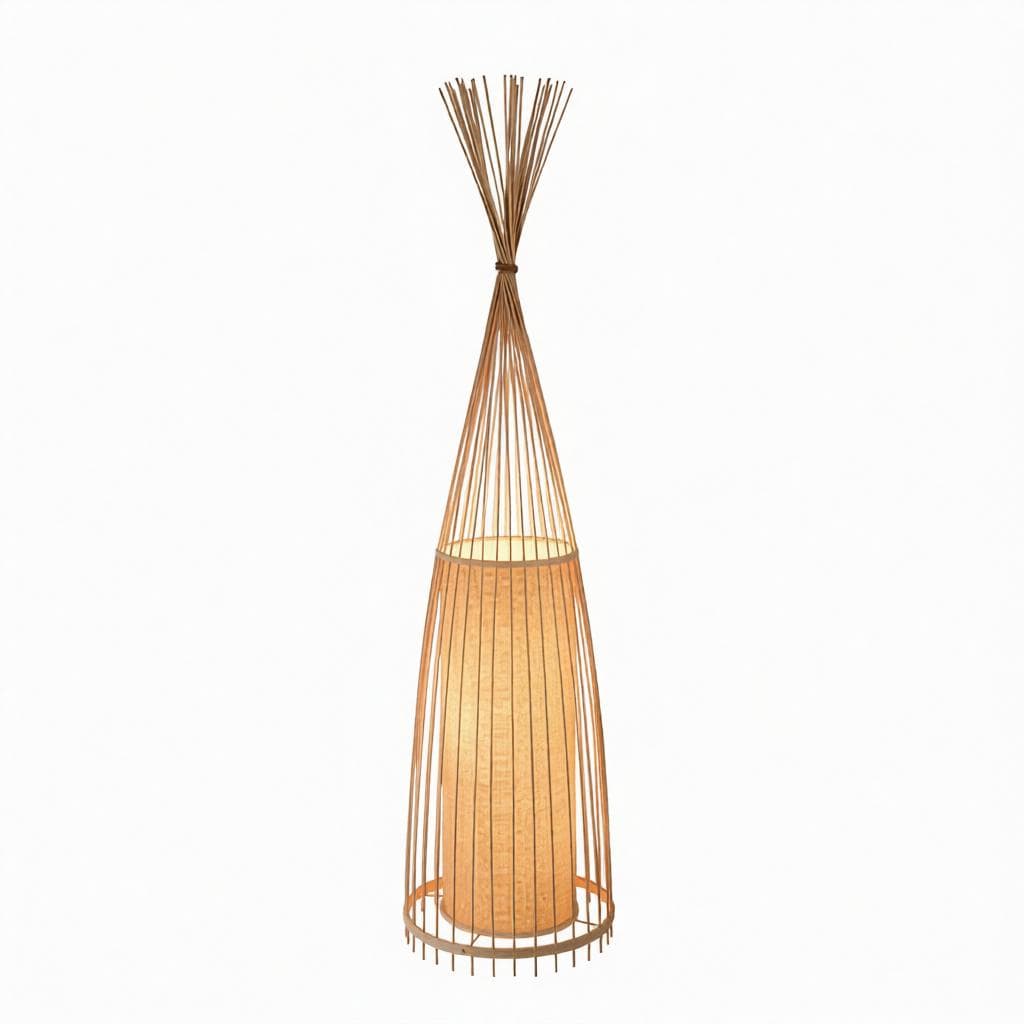 Joralia | Rattan Floor Lamp - Home Cartel ®