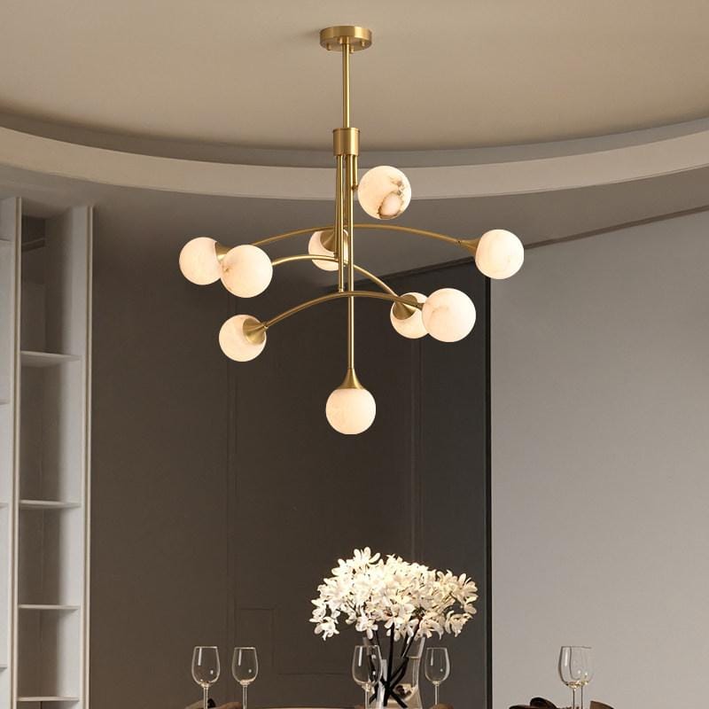 Aellenith | Alabaster Chandelier - Detail View #4 | HomeCartel