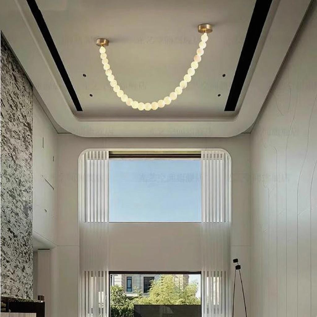 Belvethisca | Alabaster Ceiling Mounted Light - Detail View #4 | HomeCartel