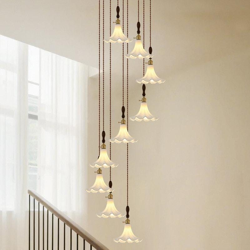 Havenfield | Wood Cluster Chandelier - Detail View #4 | HomeCartel