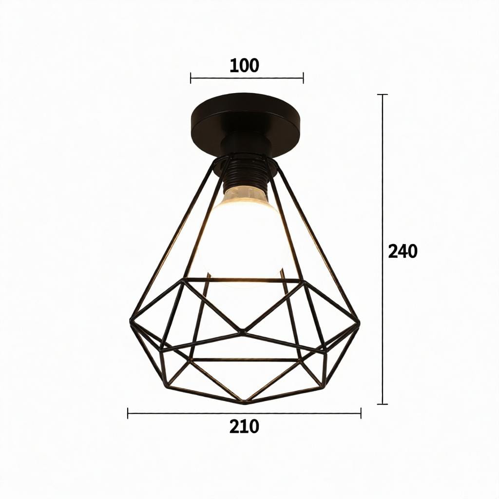 Paelindora | Semi Flush Mounted Light - Detail View #5 | HomeCartel