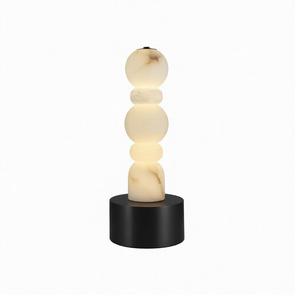 Norlena Une | Alabaster Table Lamp - Home Cartel ®