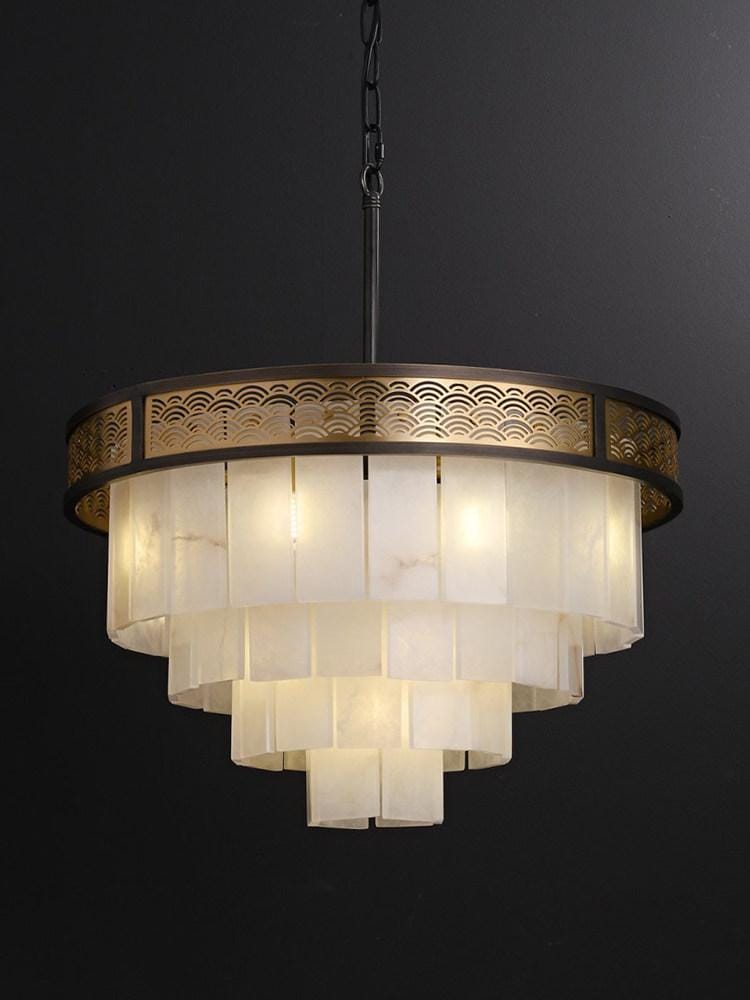 Orlasrix A | Alabaster Chandelier - Detail View #2 | HomeCartel