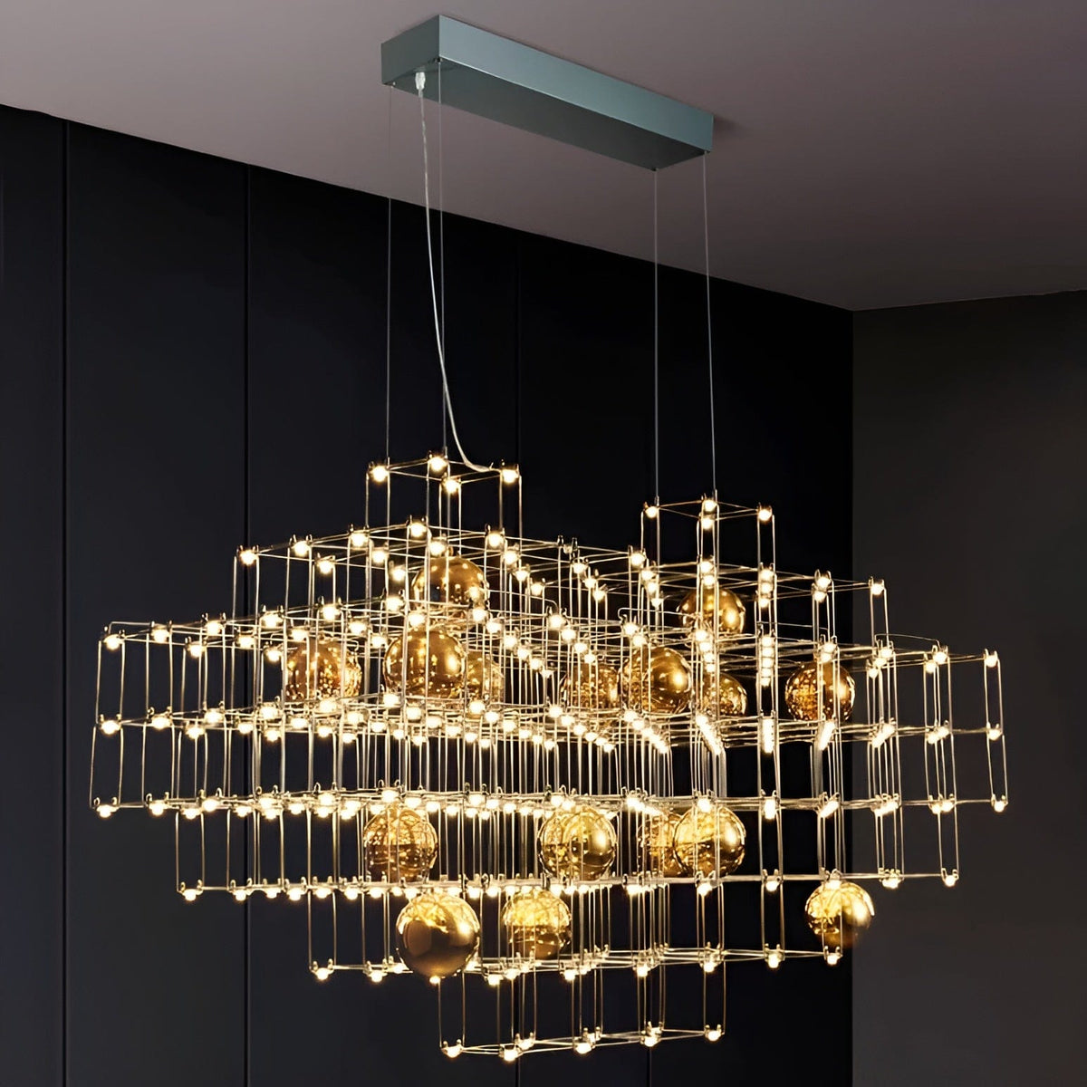 Glorify | Modern LED Cluster Chandelier - Detail View #2 | HomeCartel