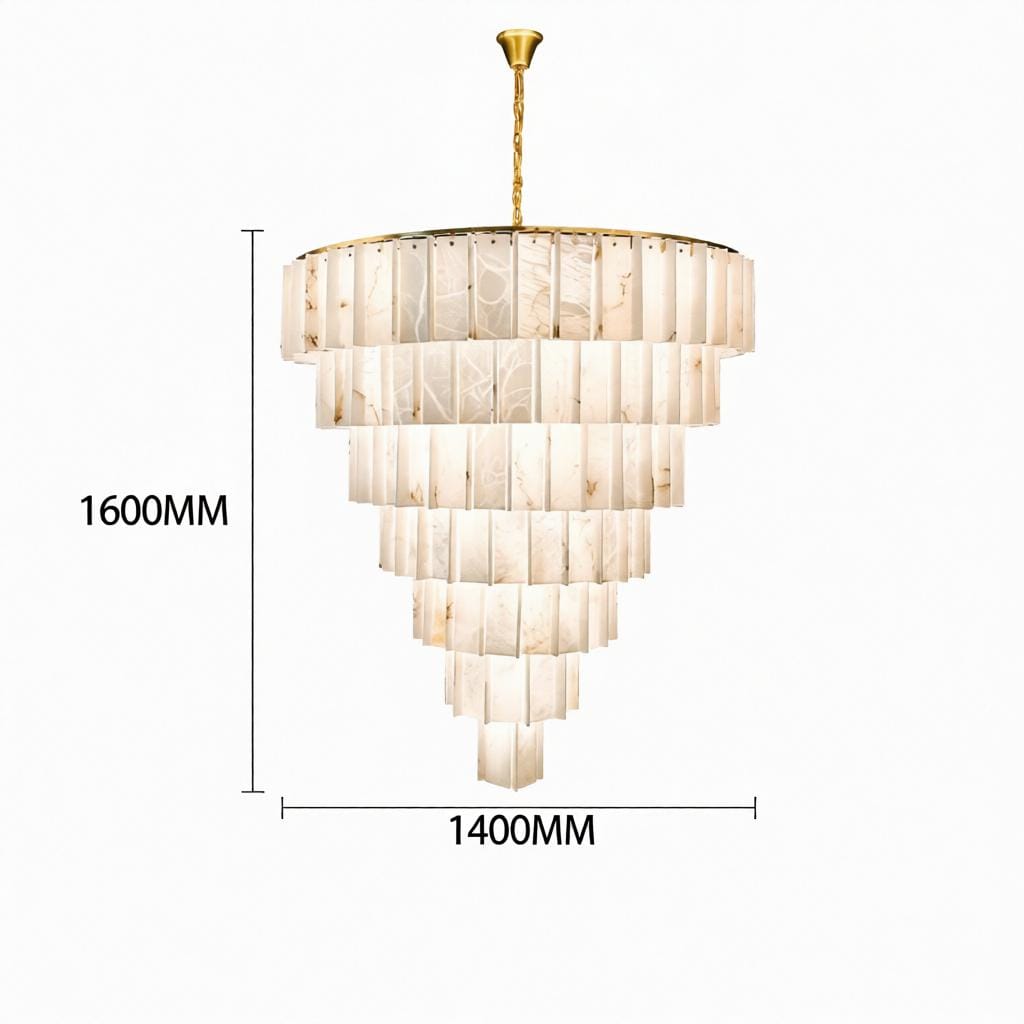 Irriniel F | Alabaster Chandelier - Detail View #5 | HomeCartel
