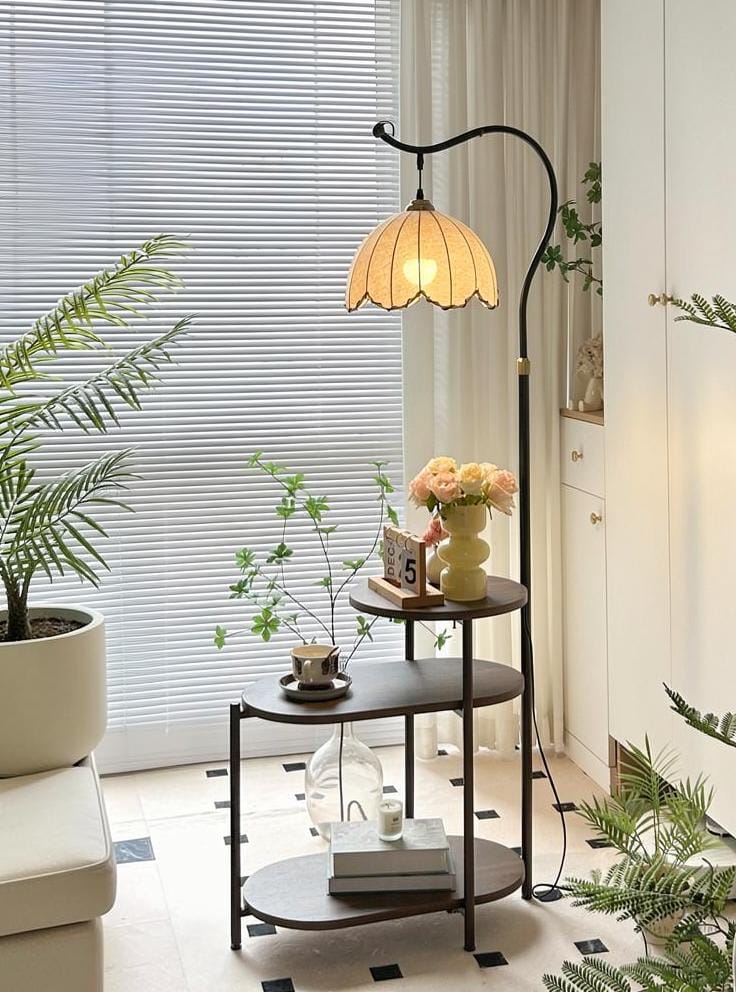 Kelvetha | Integrated Shelf Floor Lamp - Detail View #3 | HomeCartel